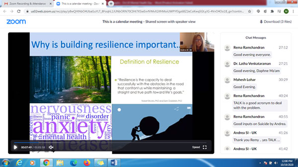 International Webinar on Building Resilience 7