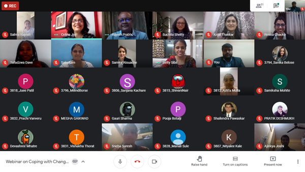 webinar on coping with change during covid crisis 13