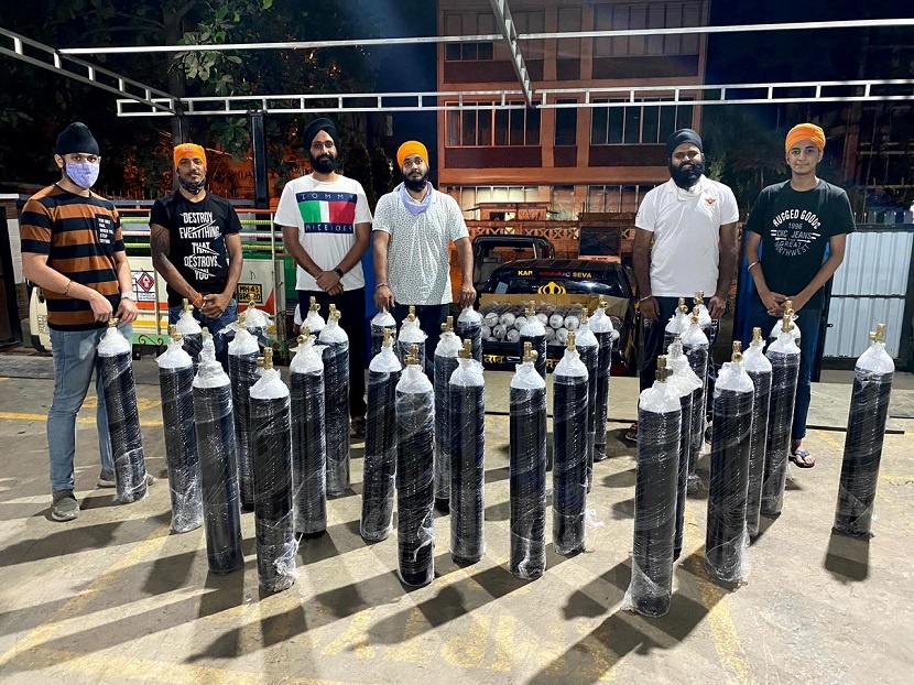 Oxygen Cylinder Drive in collaboration with Gurudwara Sahib Panvel 3