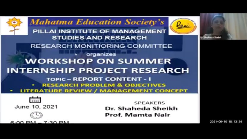 workshop on research objectives and review of literature 1