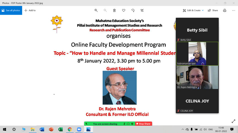 fdp on how to handle and manage millennial students 1