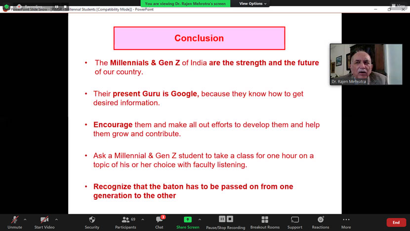 fdp on how to handle and manage millennial students 8