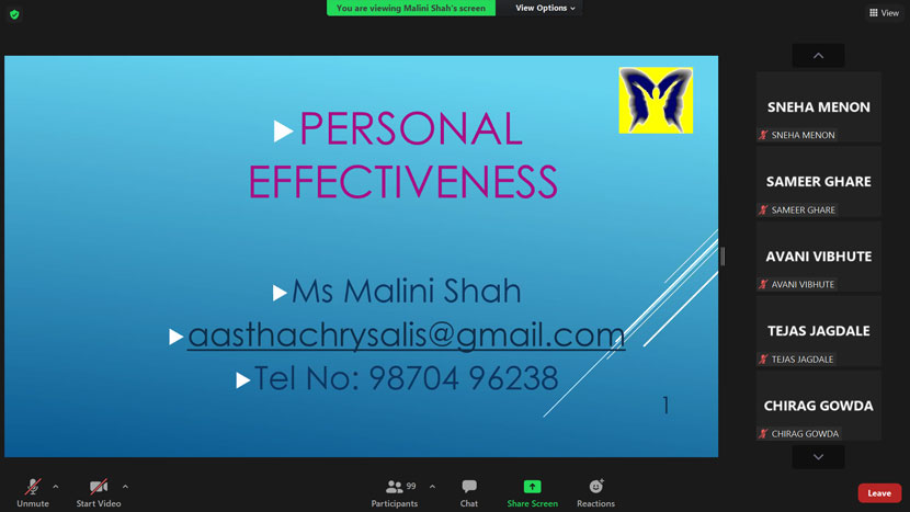 guest session on personal effectiveness 1