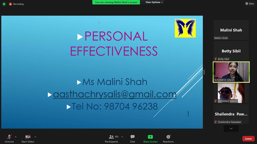 guest session on personal effectiveness 2