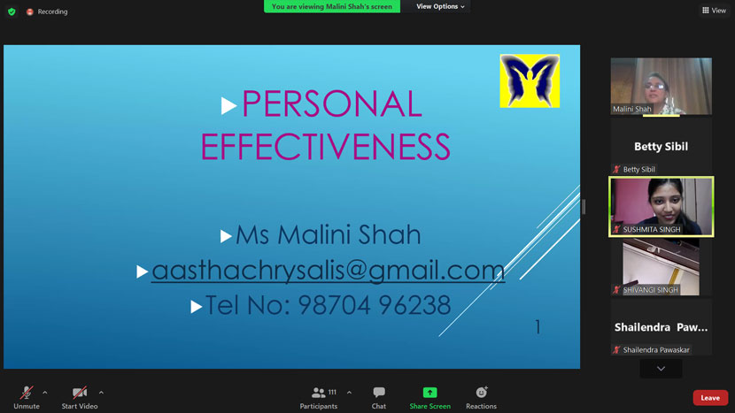 guest session on personal effectiveness 3