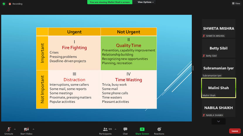 guest session on personal effectiveness 9