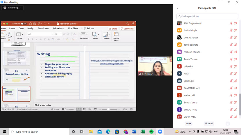 research workshop on ethics in academic research 8
