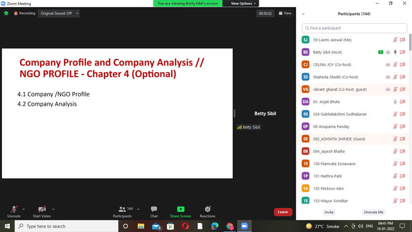 workshop on semester iv research projects 16