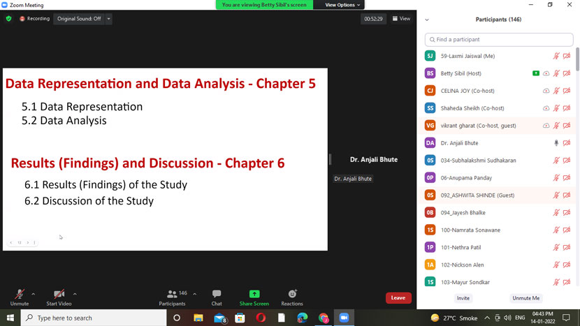 workshop on semester iv research projects 17