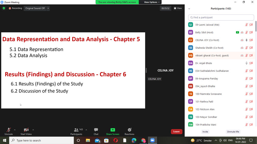 workshop on semester iv research projects 18