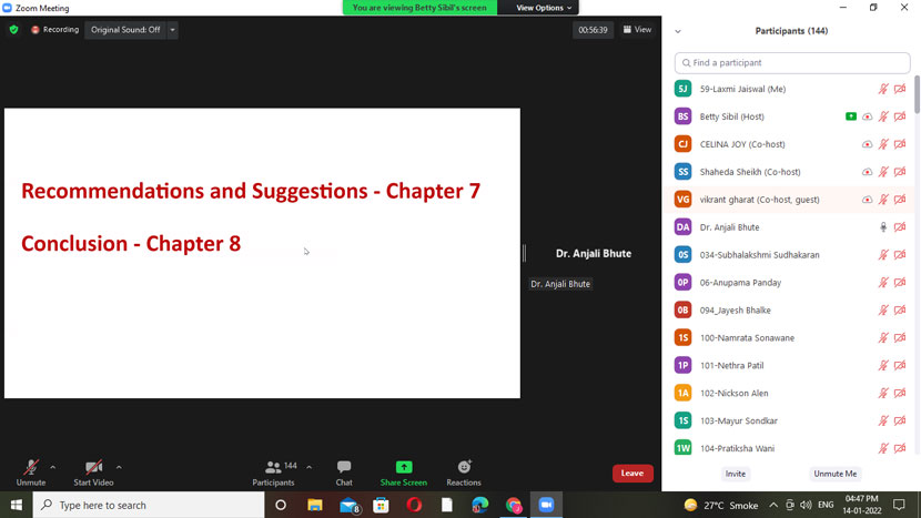 workshop on semester iv research projects 19