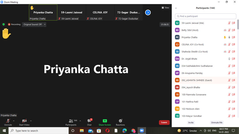 workshop on semester iv research projects 25