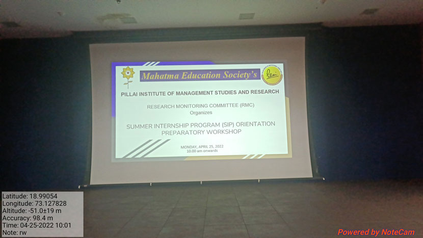 summer internship project orientation preparatory workshop 1