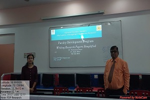 Faculty Development Program on Writing Research Papers Simplified