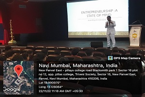 Session on Entrepreneurship A State of Mind Your Role in Changing Times