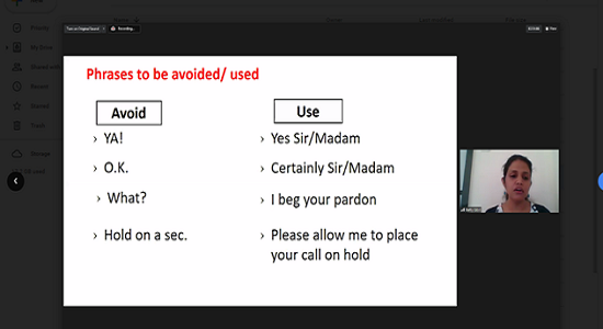 Session on Soft Skill Training 2020 21 5