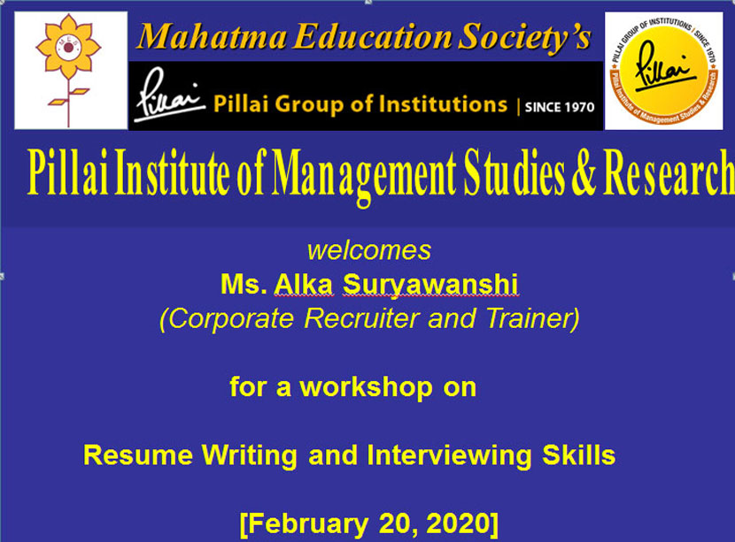 workshop on resume writing and interviewing skills 1