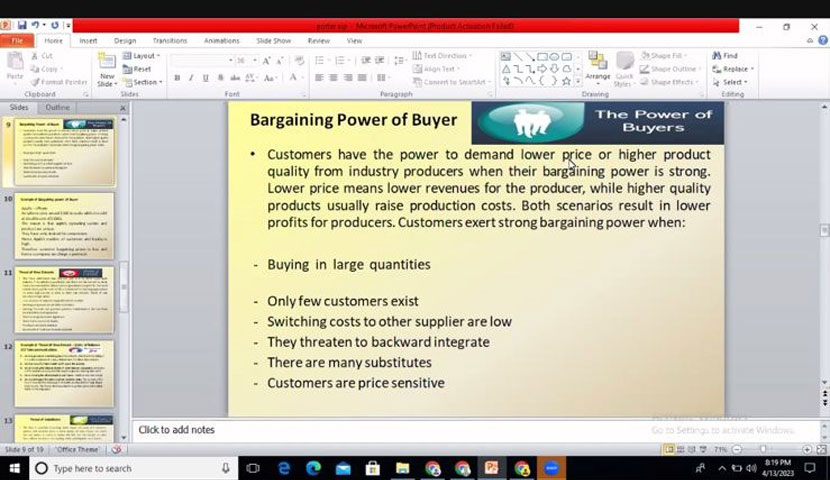 SIP workshop on industry analysis frameworks 3