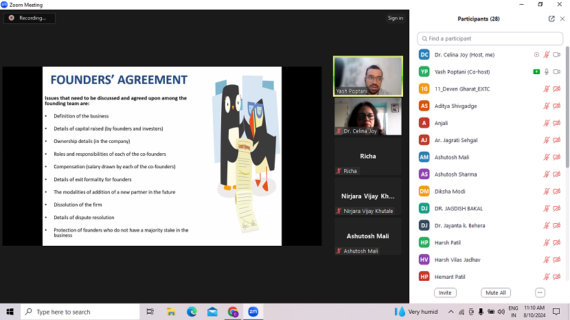 Session on Legal Formalities for Starting a Business in India 2024 8